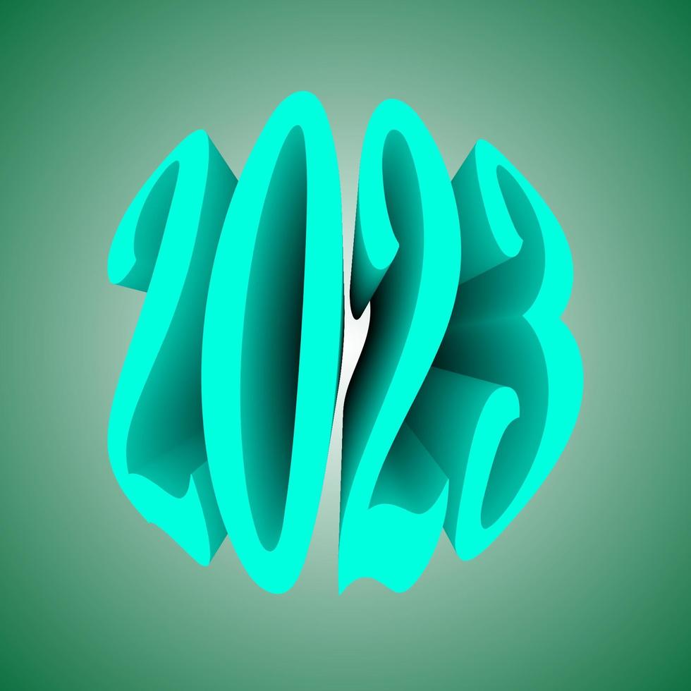 2023 Happy new year design, 2023 happy new year lettering on background vector illustration.