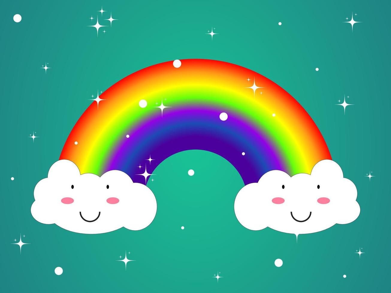 icono de mezcla de arco iris aislado en el vector de fondo degradado