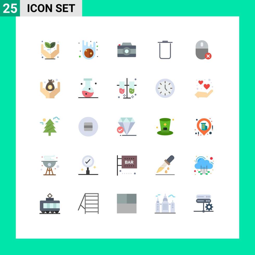 Set of 25 Modern UI Icons Symbols Signs for hardware devices image computers sets Editable Vector Design Elements