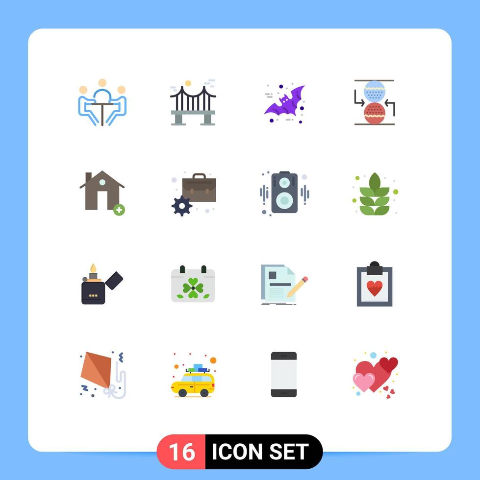 16 iconos creativos signos y símbolos modernos de control de reloj de arena concentración de río halloween paquete editable de elementos de diseño de vectores creativos