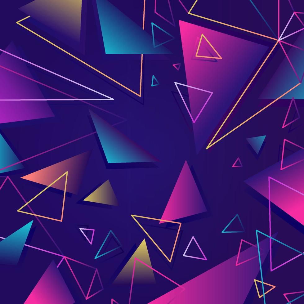 Stylish Colorful Triangular Abstract Background vector