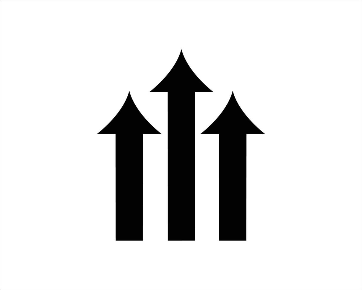 Vector green arrows up icon. Upload icon. upgrade sign. growth symbol. pointing arrow.