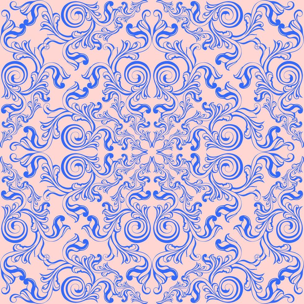 Vector damask vintage baroque scroll ornament swirl. Victorian monogram heraldic shield swirl. Retro floral leaf pattern border foliage antique  acanthus calligraphy engraved tattoo. seamless pattern