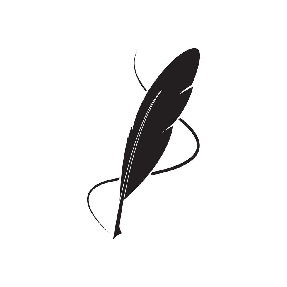 quill pen logo vector