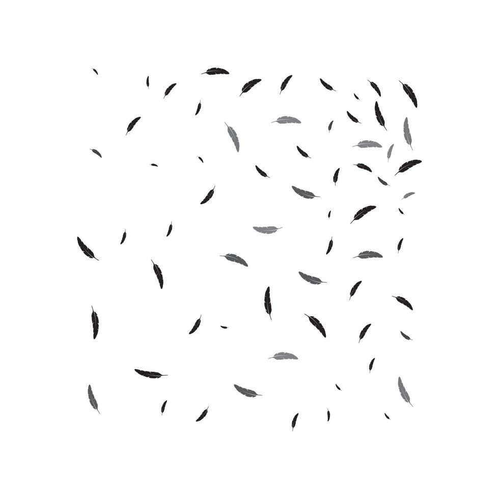feather logo background vector