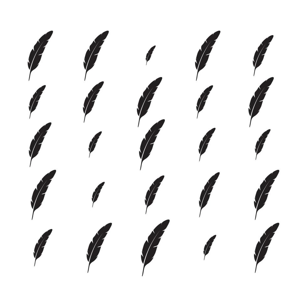 feather logo background vector