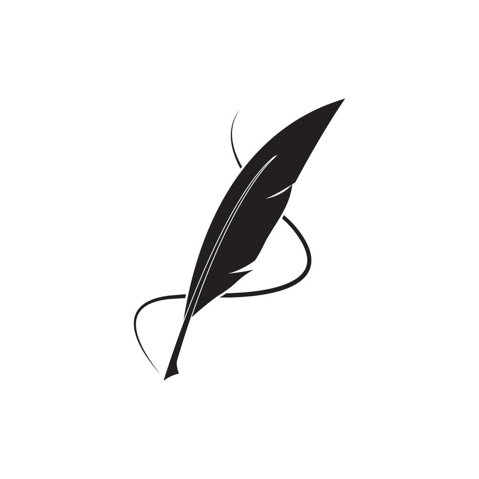quill pen logo vector