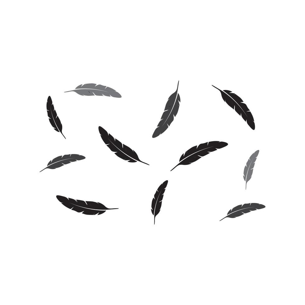 feather logo background vector