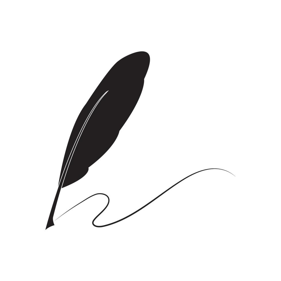 quill pen logo vector