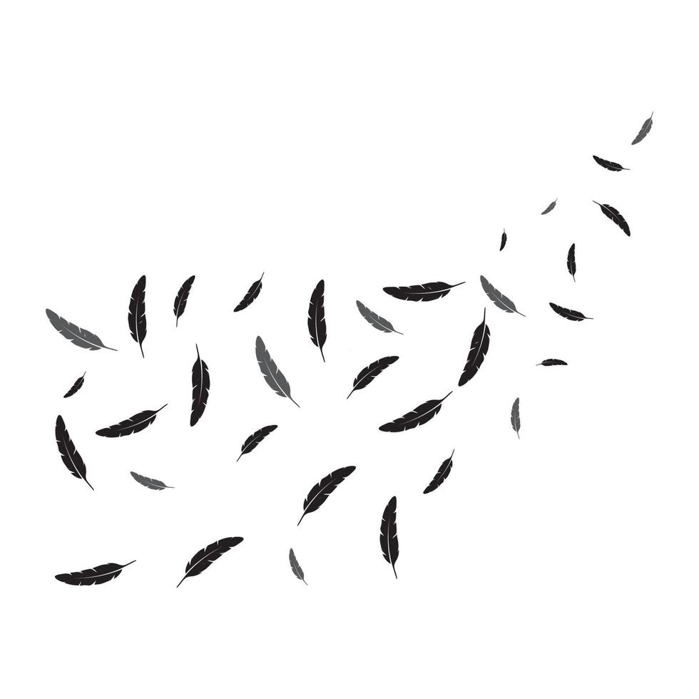 feather logo background vector