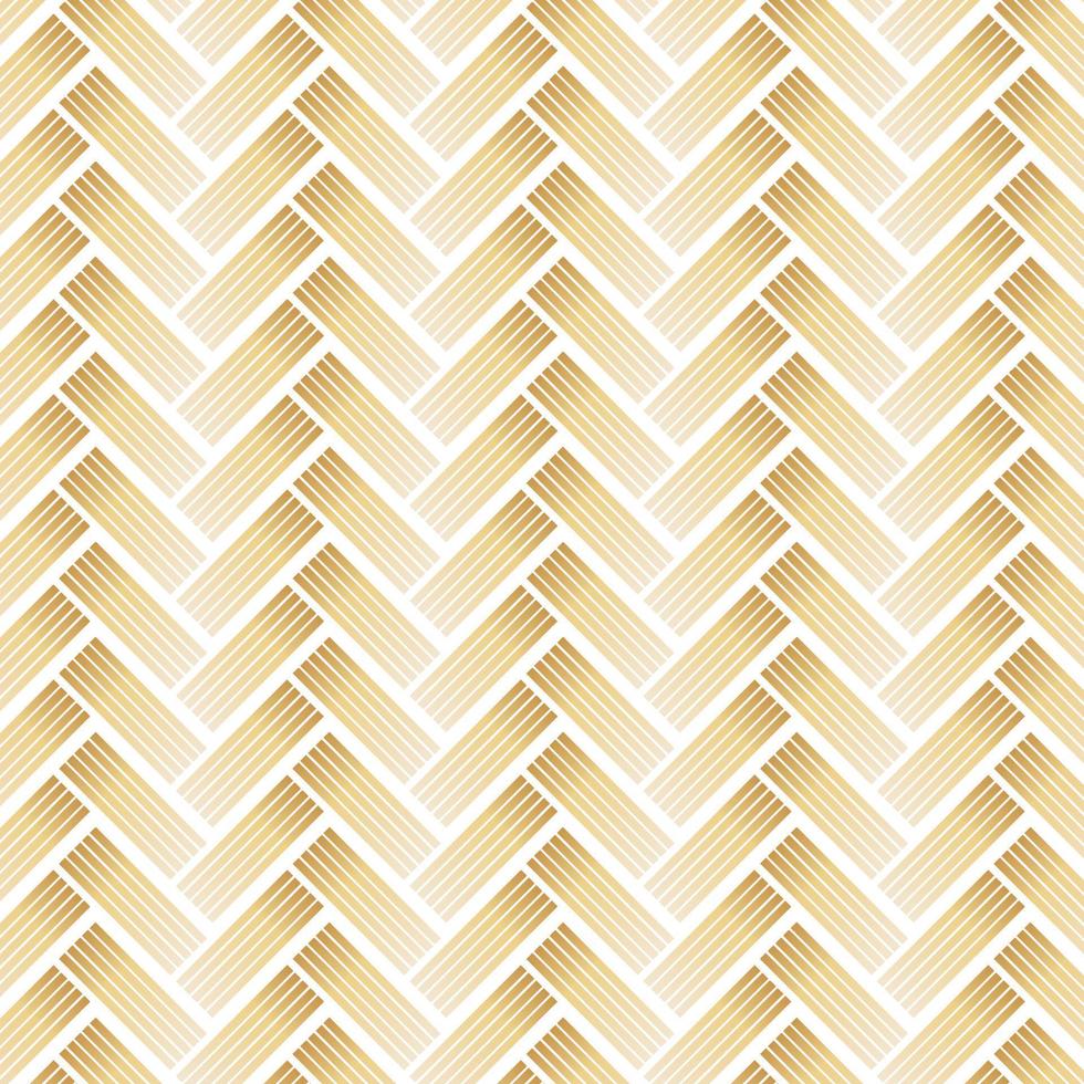 Golden Pattern with Chevron on White Background. vector