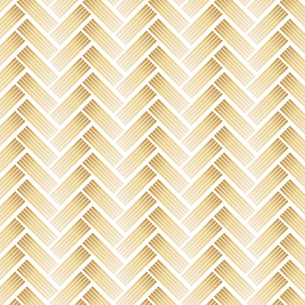 Golden Pattern with Chevron on White Background. vector