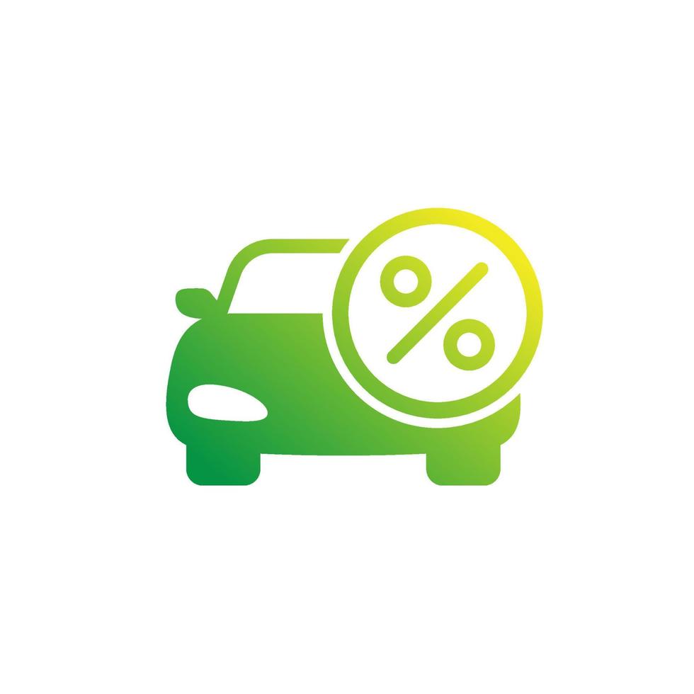car leasing or loan icon on white vector