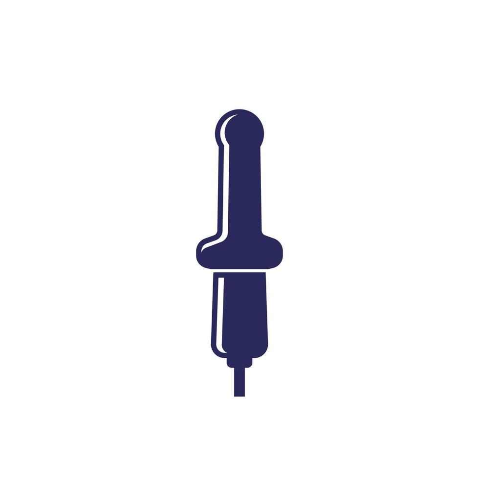 ultrasound device for gynecological exam vector icon on white