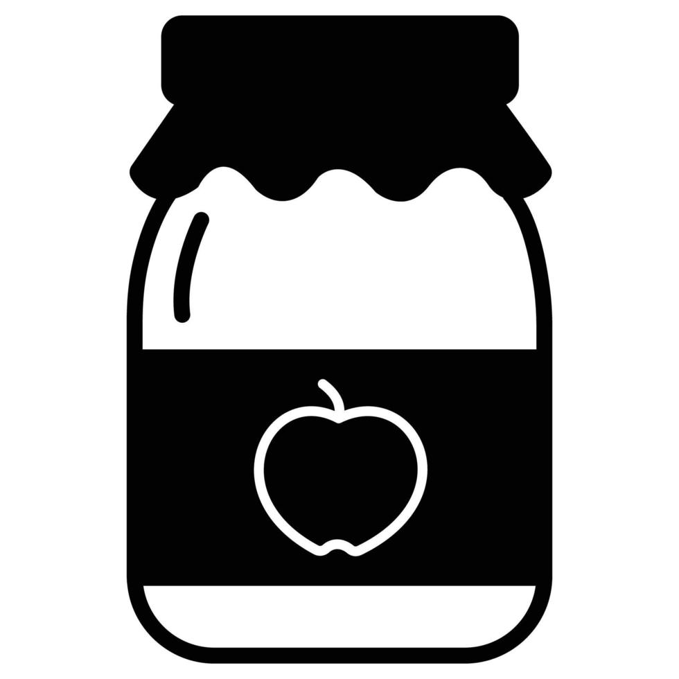 Jam Bottle Which Can Easily Modify Or Edit vector