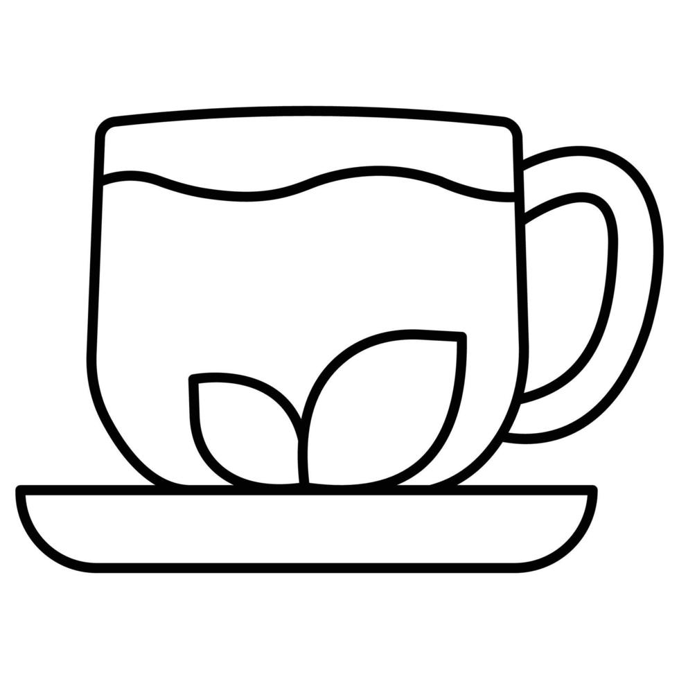 Hot Tea Which Can Easily Modify Or Edit vector