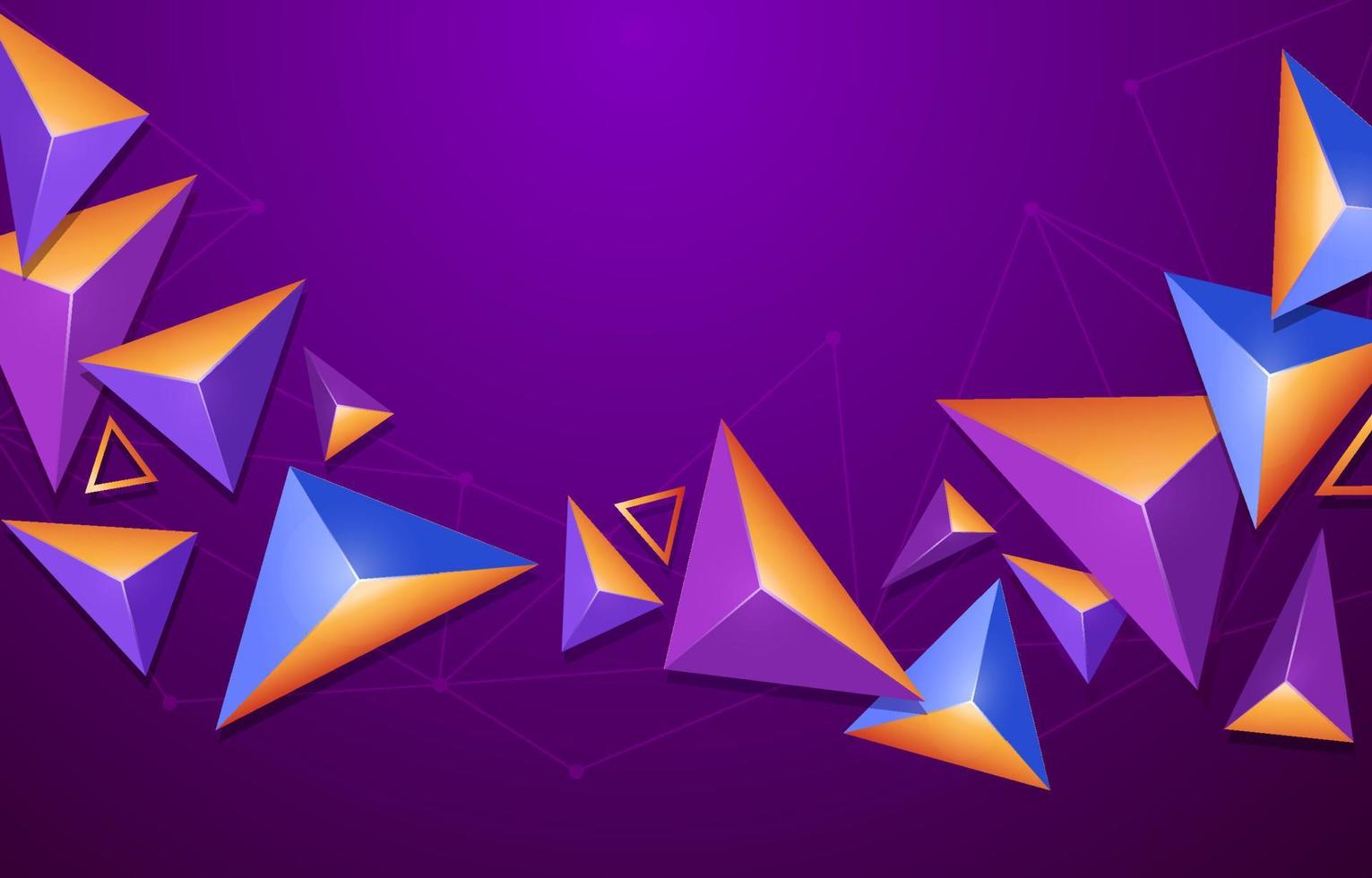 concepto de fondo triangular vector