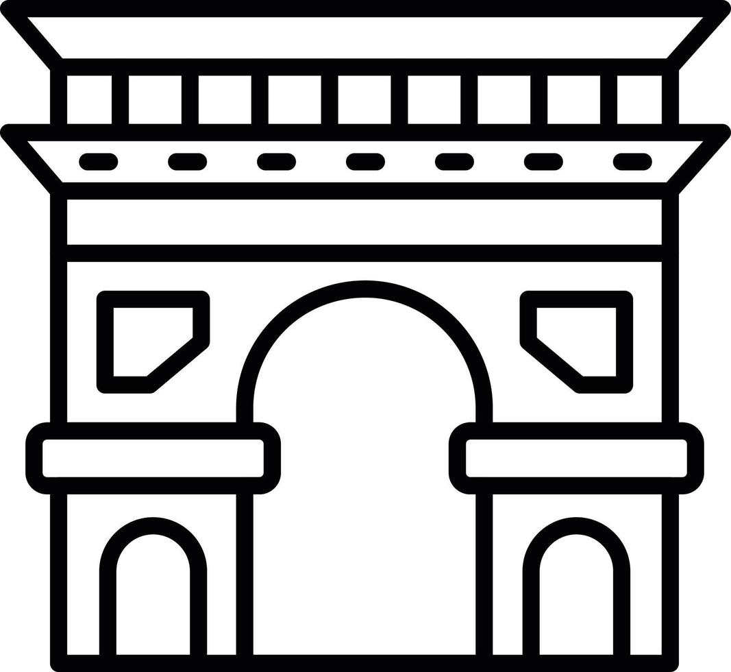 Arc De Triomphe Creative Icon Design vector