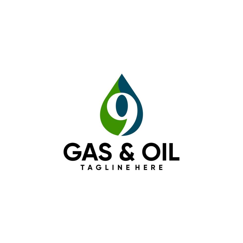 logotipo de energía de gas vector