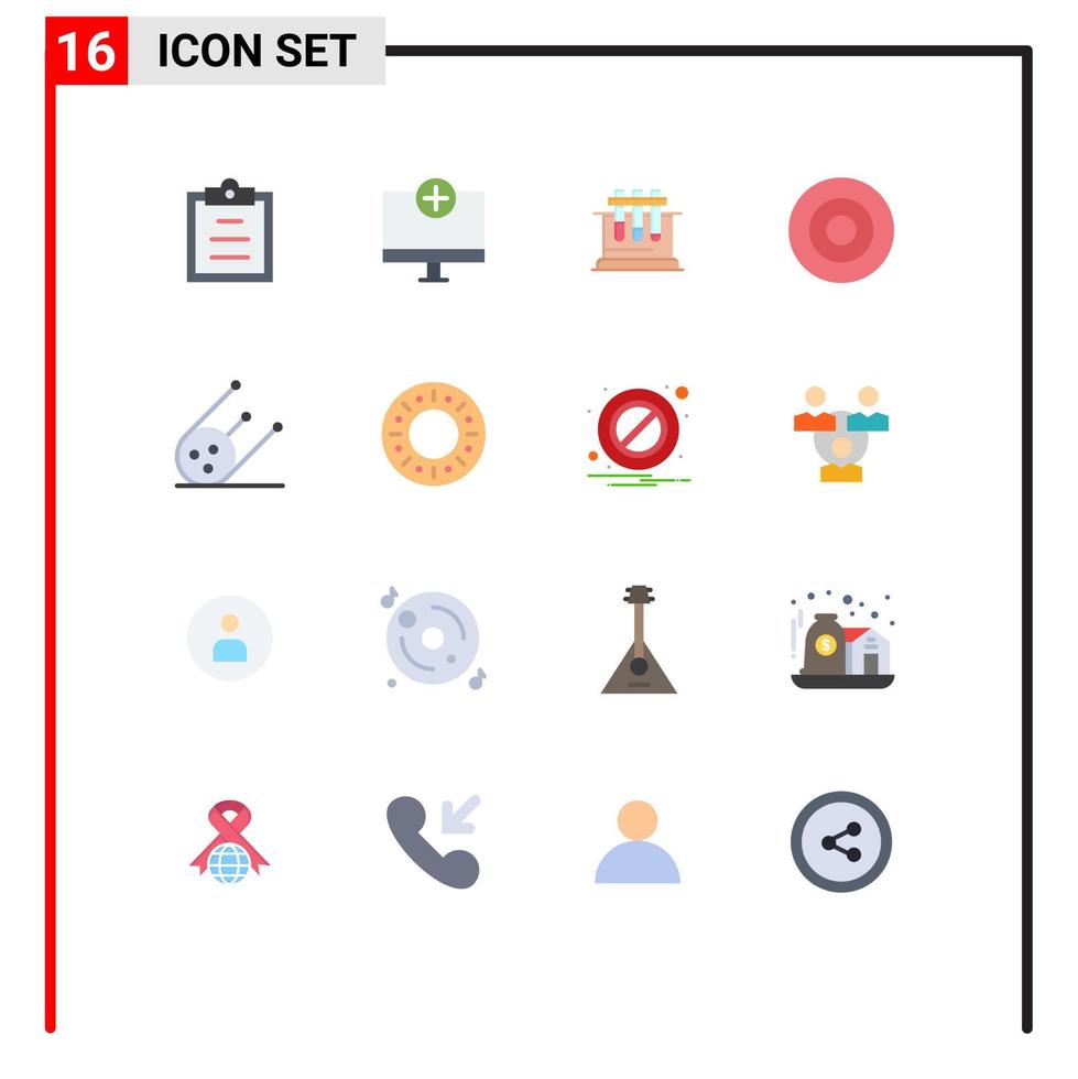 conjunto de 16 iconos de interfaz de usuario modernos signos de símbolos para símbolos de lanzadera simbolismo de laboratorio paquete editable de oro de elementos de diseño de vectores creativos