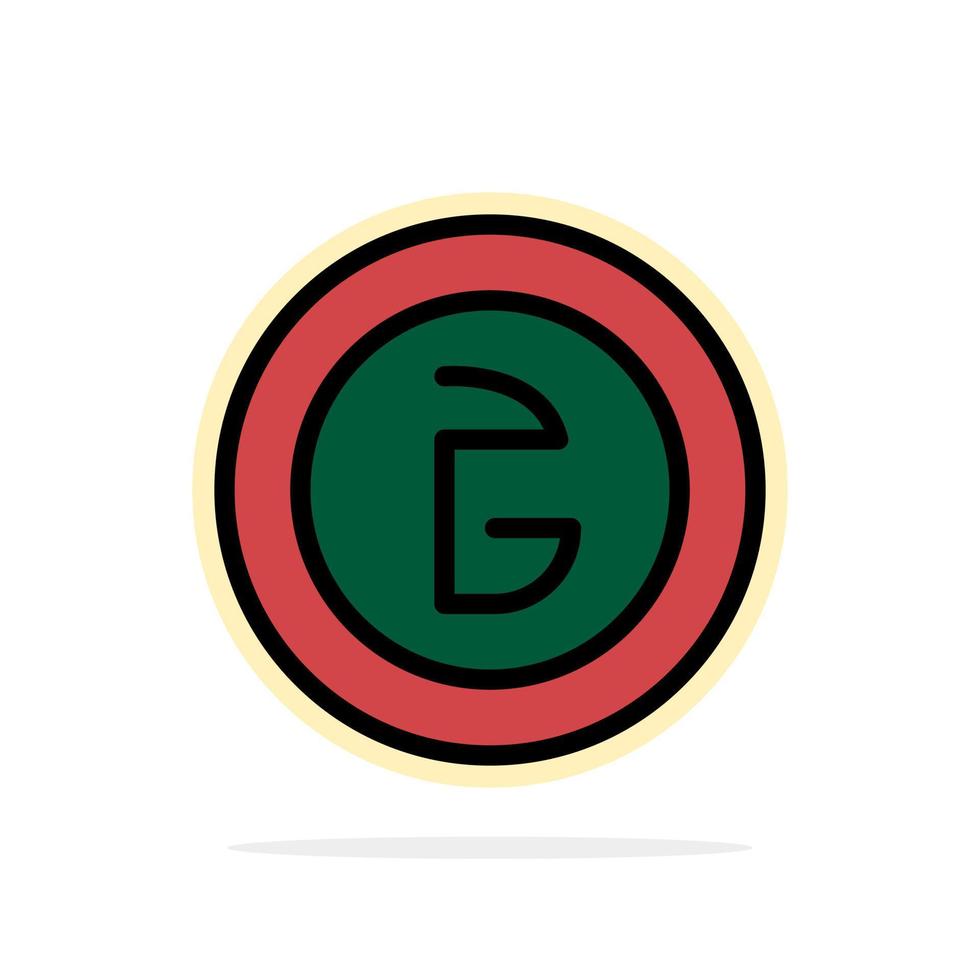 Bangladesh Business Currency Finance Money Abstract Circle Background Flat color Icon vector