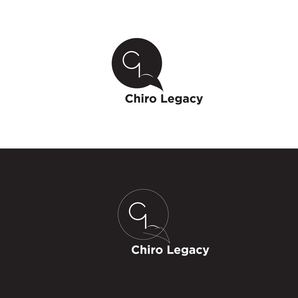 Logo by c and letter q vector