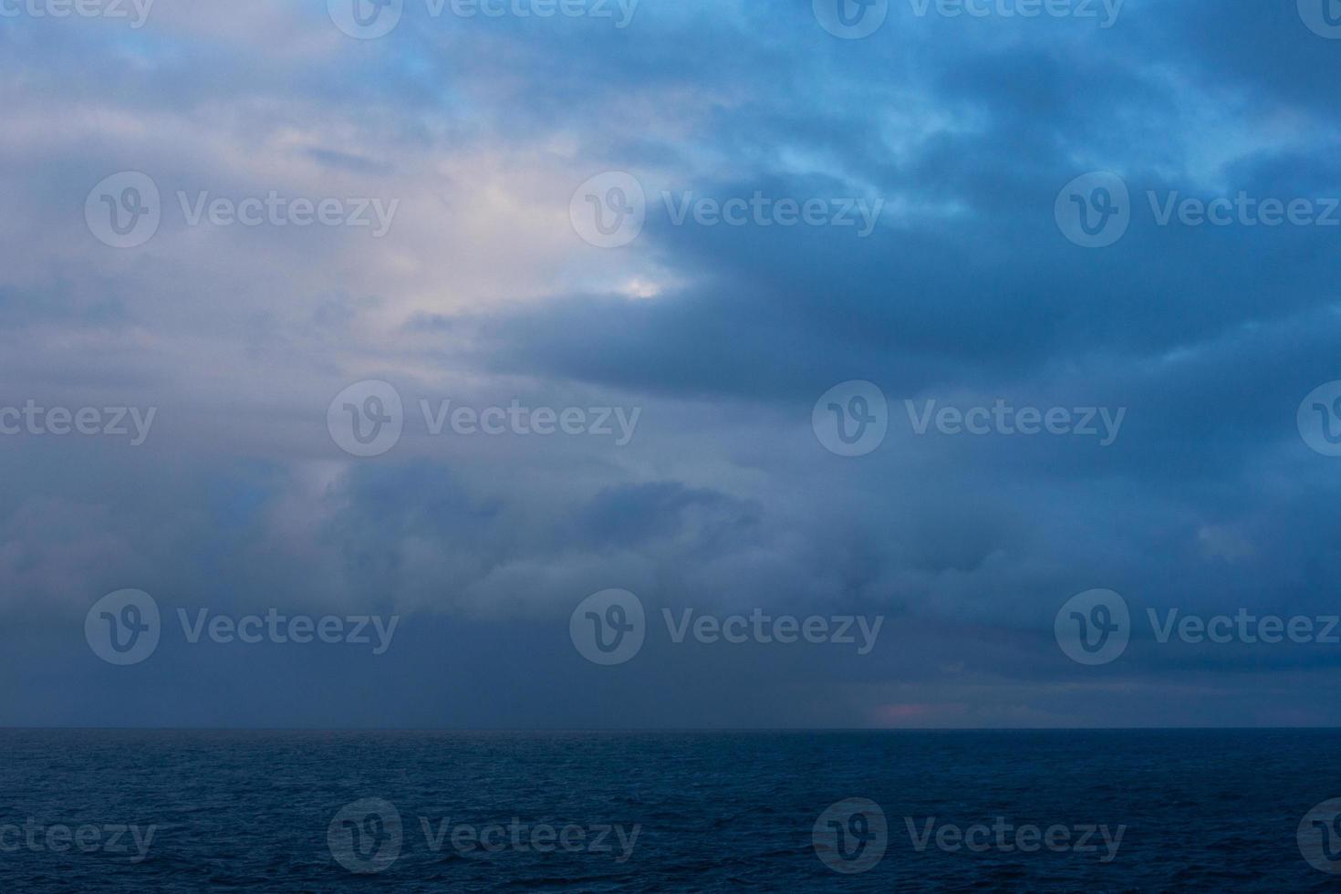 Cloudy Seascapes in Baltic Sea photo