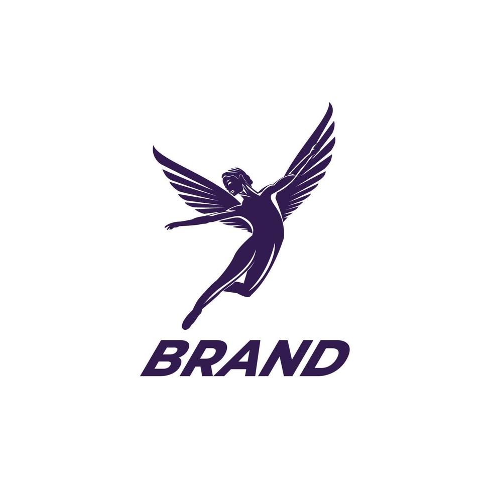 Winged Fairy Logos vector