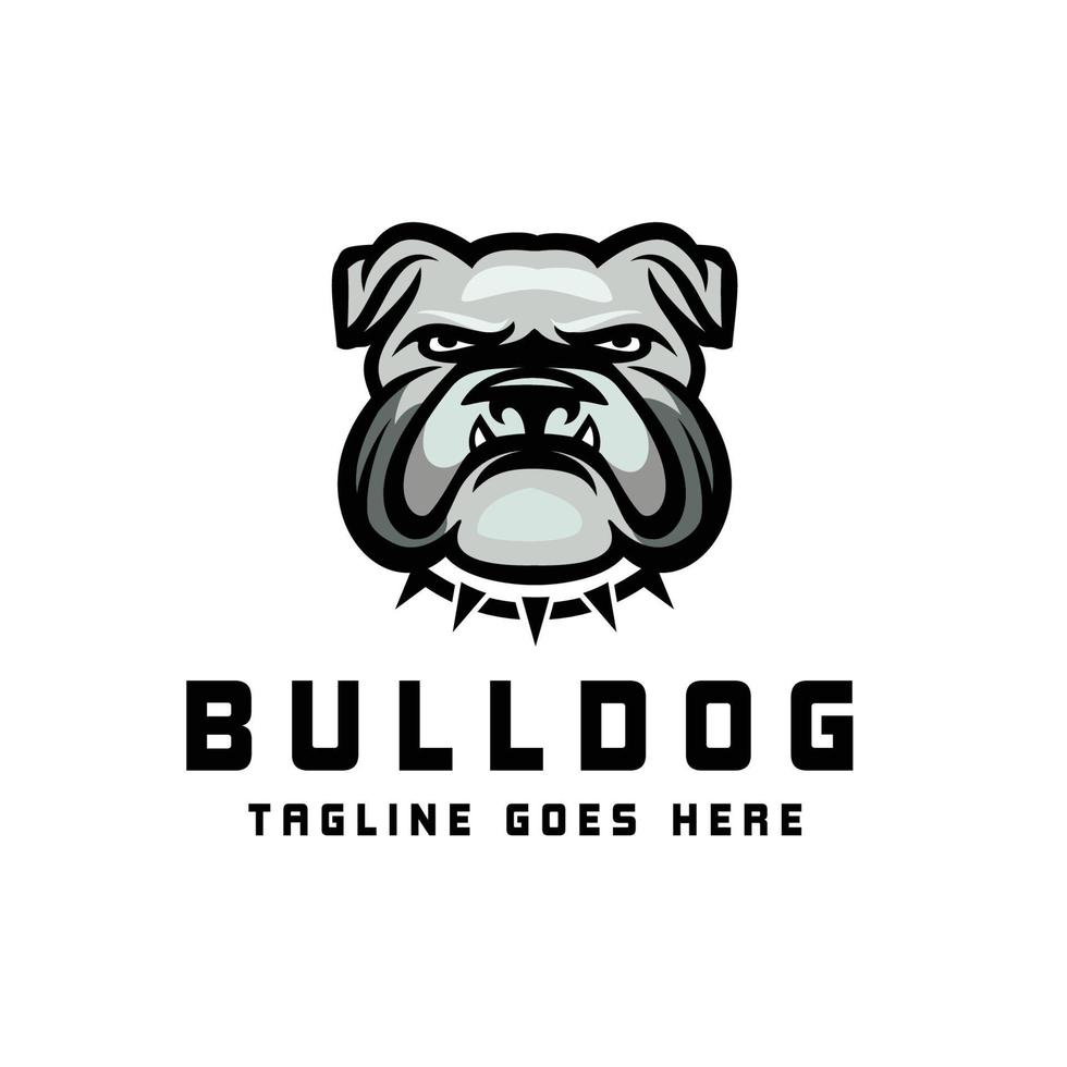 Bulldog Head  Animal Logo vector