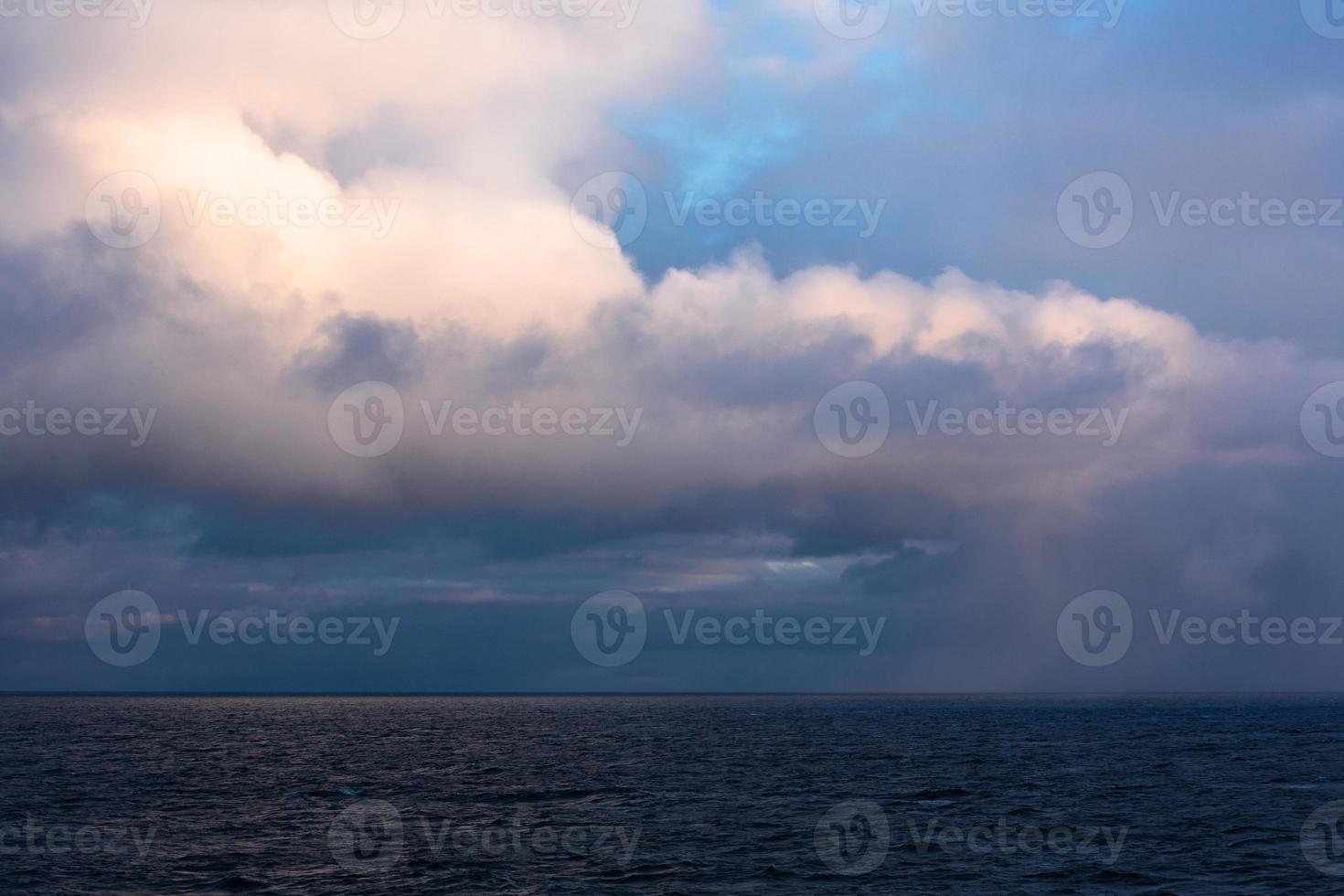 Cloudy Seascapes in Baltic Sea photo