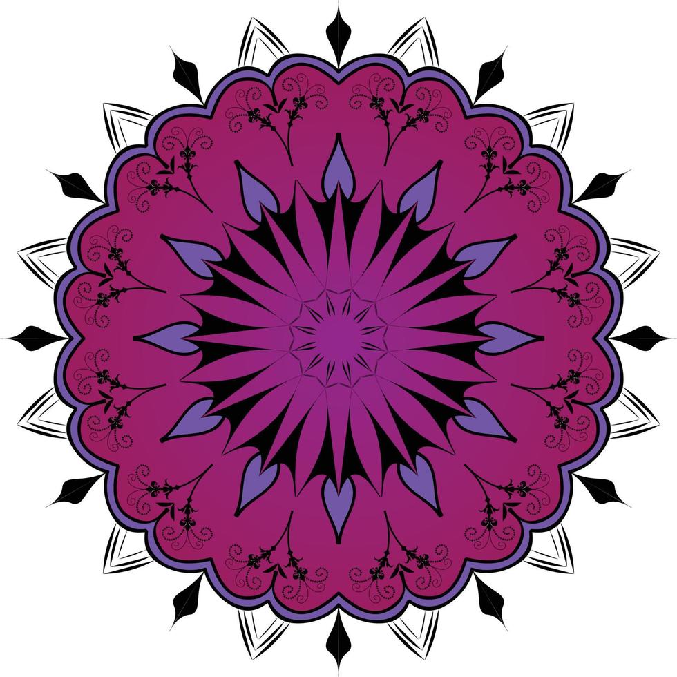 diseño de plantilla de mandala vector