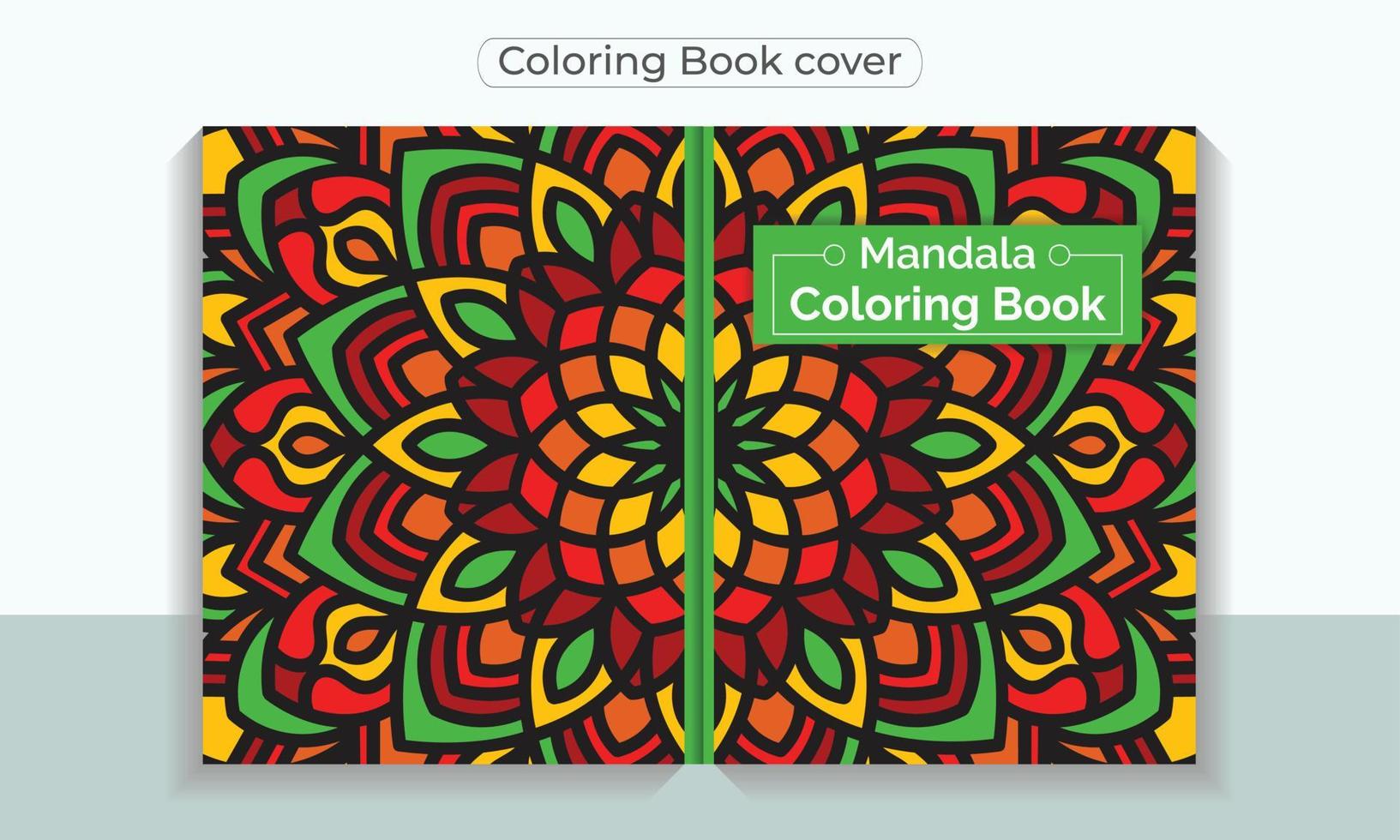 portada de libro para colorear para adultos y lista para imprimir vector