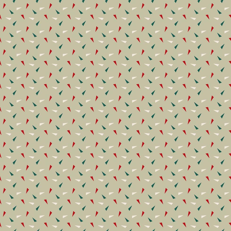 conjunto de patrones o texturas vectoriales triangulares, triángulo verde y rojo sobre fondo beige, papel digital sin costuras para escritorio de fondo, papel tapiz telefónico, imprimible en tela, envoltura vector