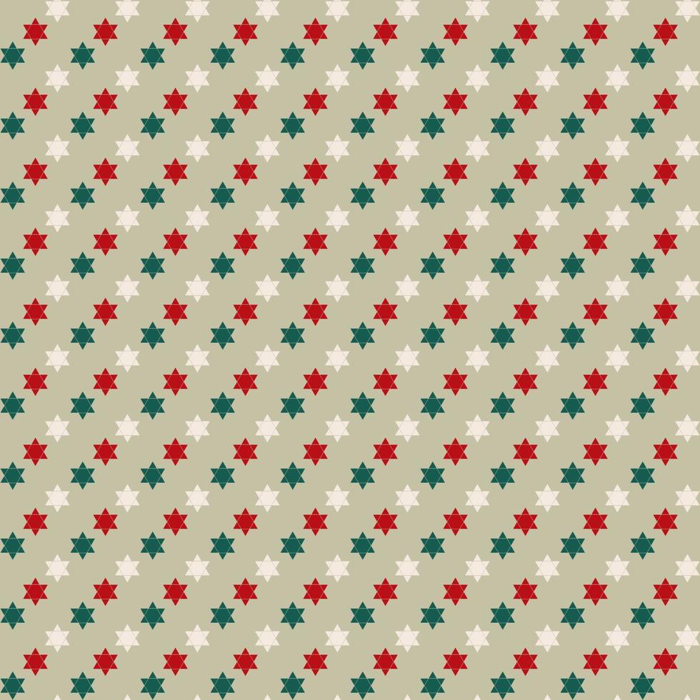 conjunto de texturas o patrones sin fisuras de vector estrella, estrella verde y roja sobre fondo beige, papel digital sin fisuras para escritorio de fondo, papel pintado de teléfono, imprimible en tela, envoltura