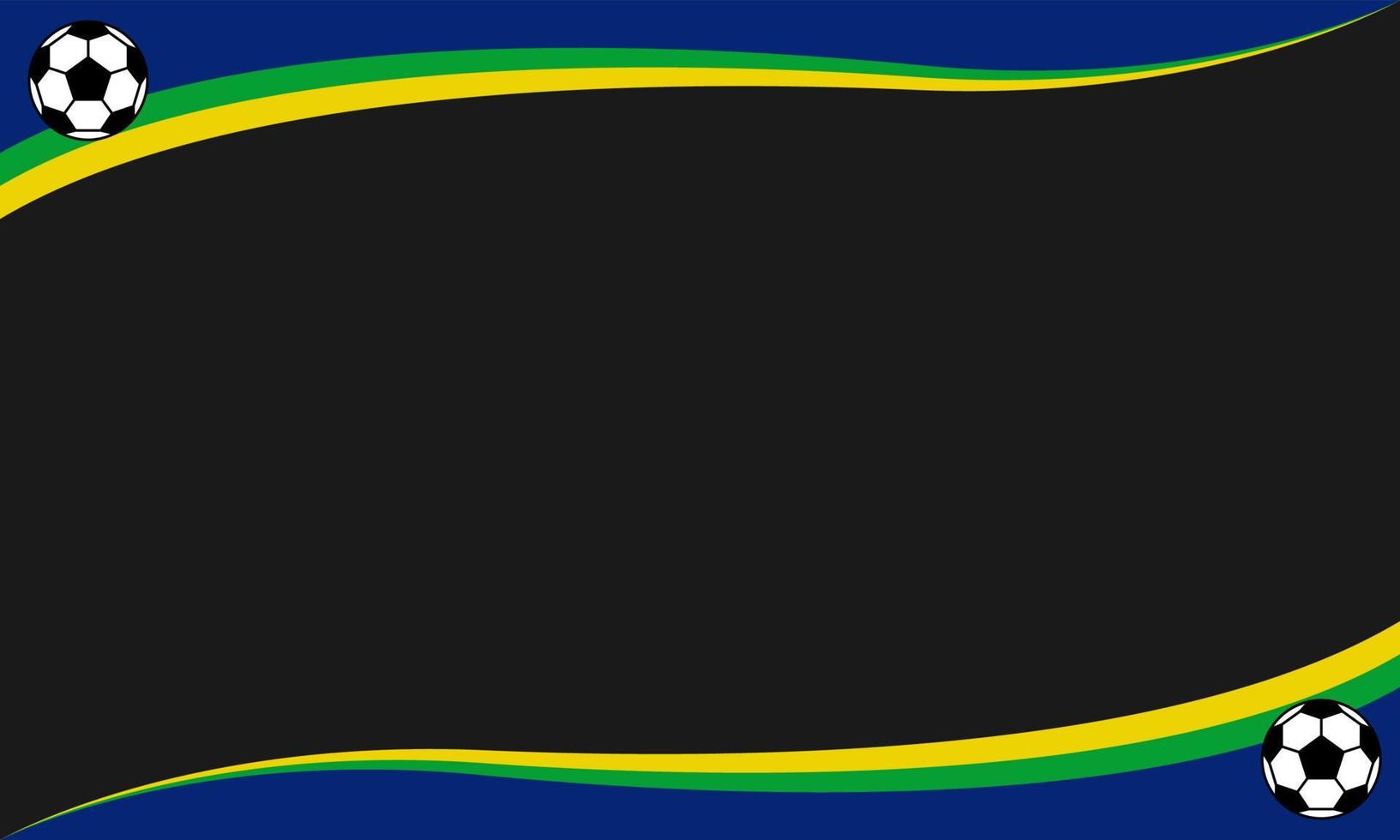 Vector background of Brazil flag. Yellow, blue and green stripes. Suitable for design background. Writing can be added