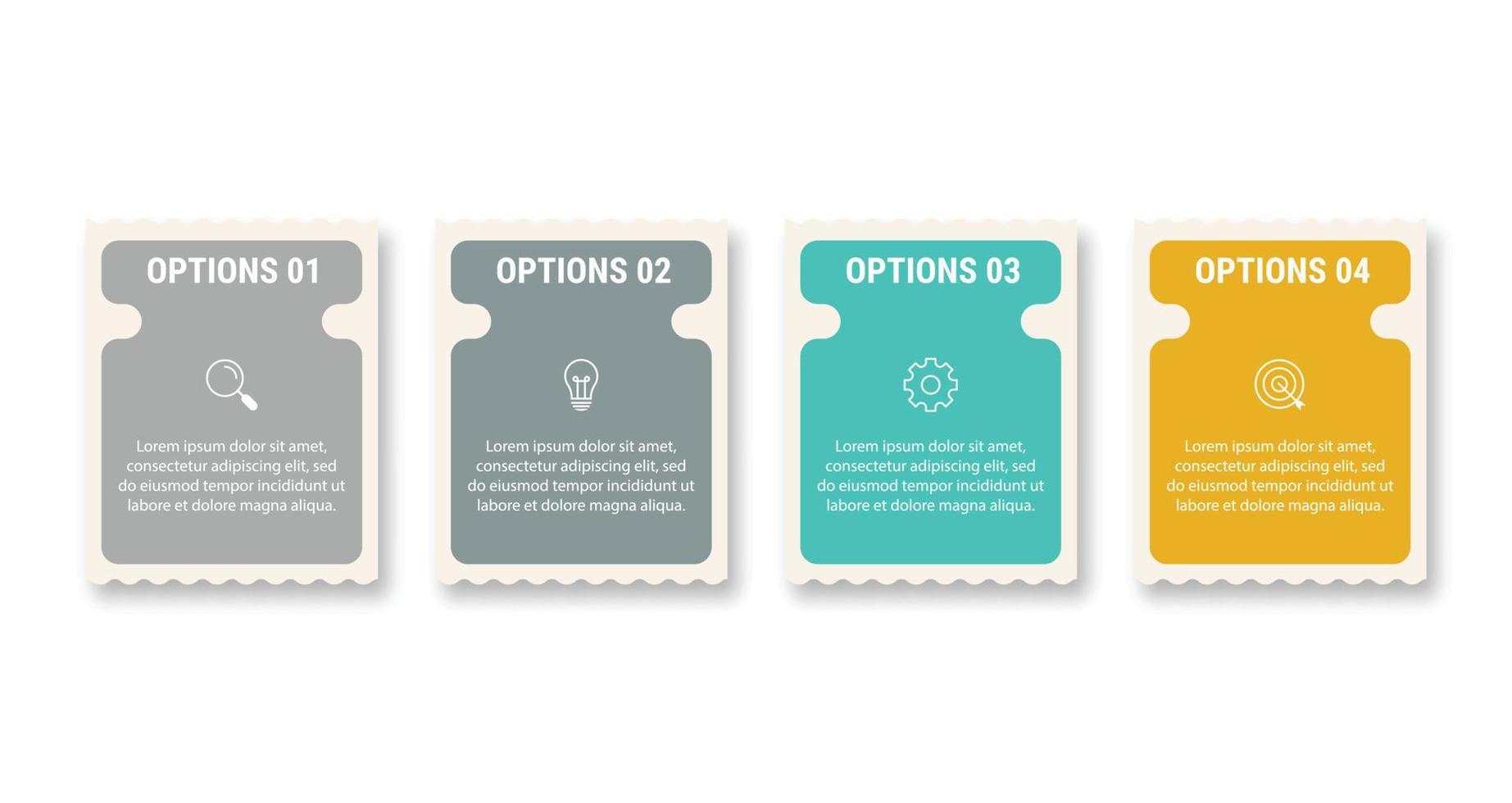 Infographic design template.Business process with 4 steps. Vector thin line elements for presentation