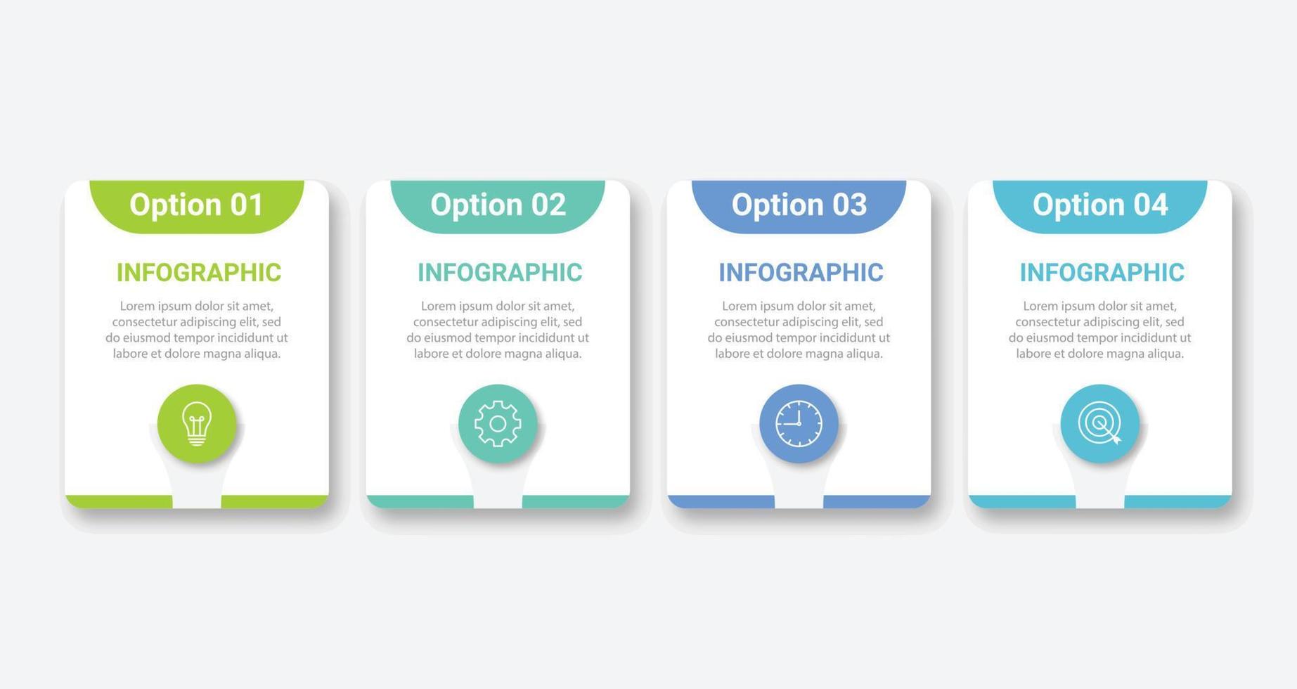 Infographic design template.Business process with 4 steps. Vector thin line elements for presentation