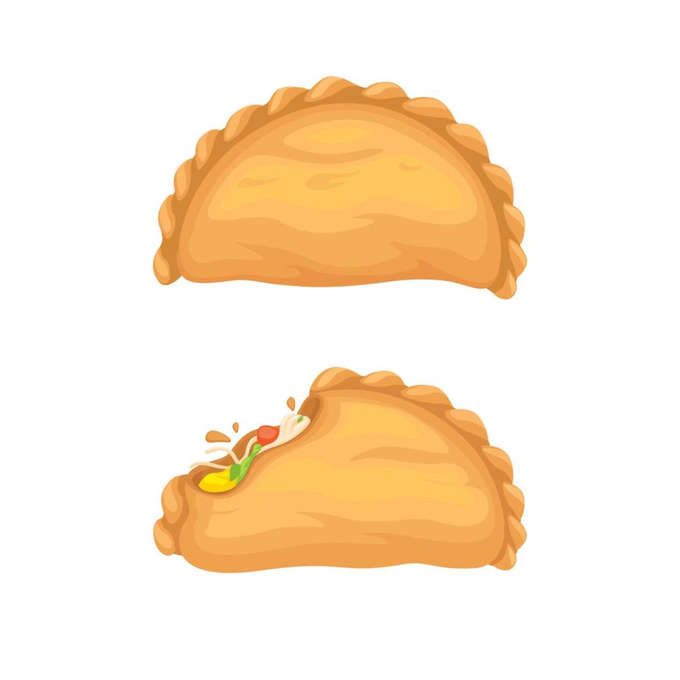 pastel bocadillo pastelería comida indonesia conjunto dibujos animados ilustración vector