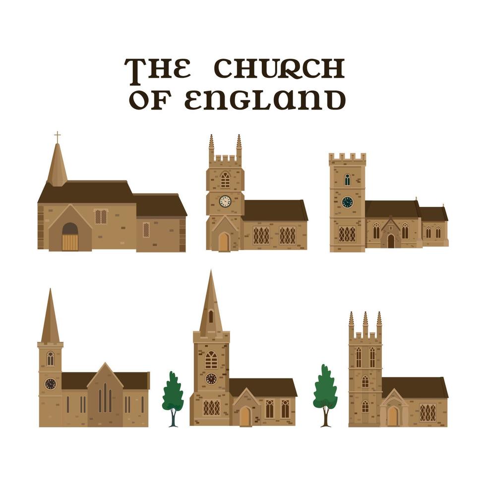 el set iglesia de ingles vector