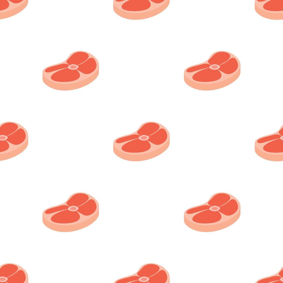 Steak of veal pattern seamless vector