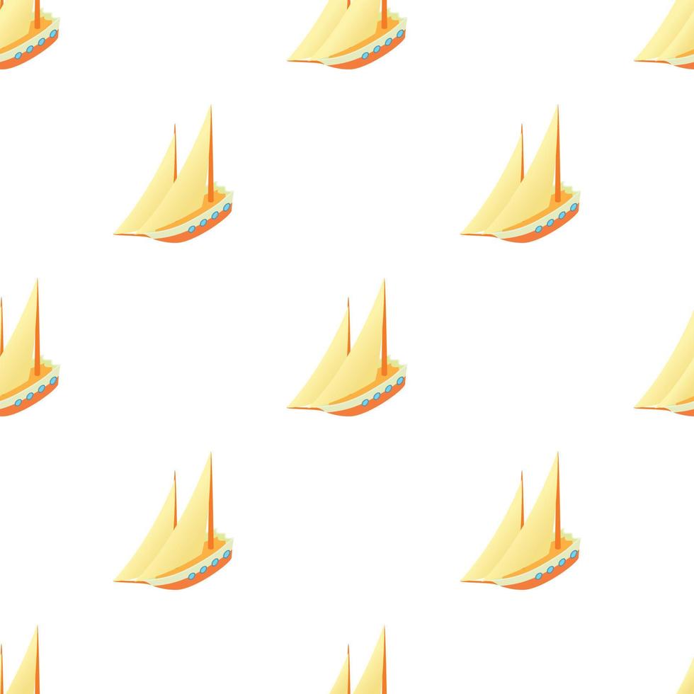 Sailing ship pattern seamless vector