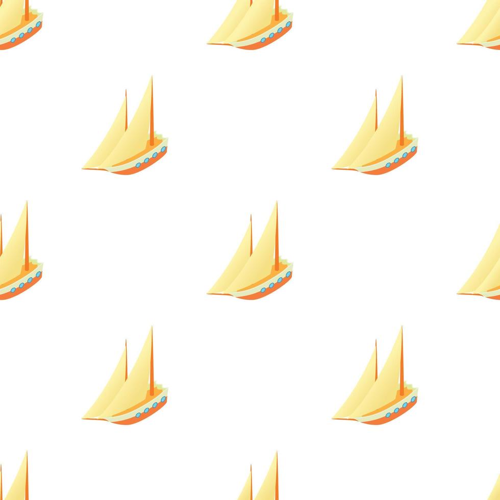 Sailing ship pattern seamless vector