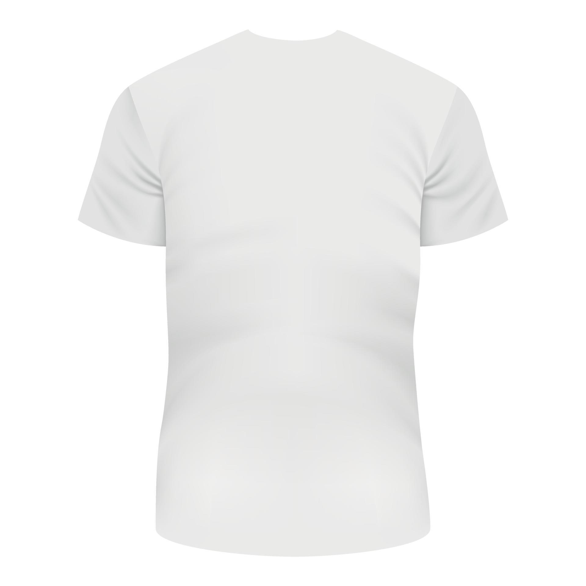 Back of white Tshirt mockup, realistic style 14996952 Vector Art at ...