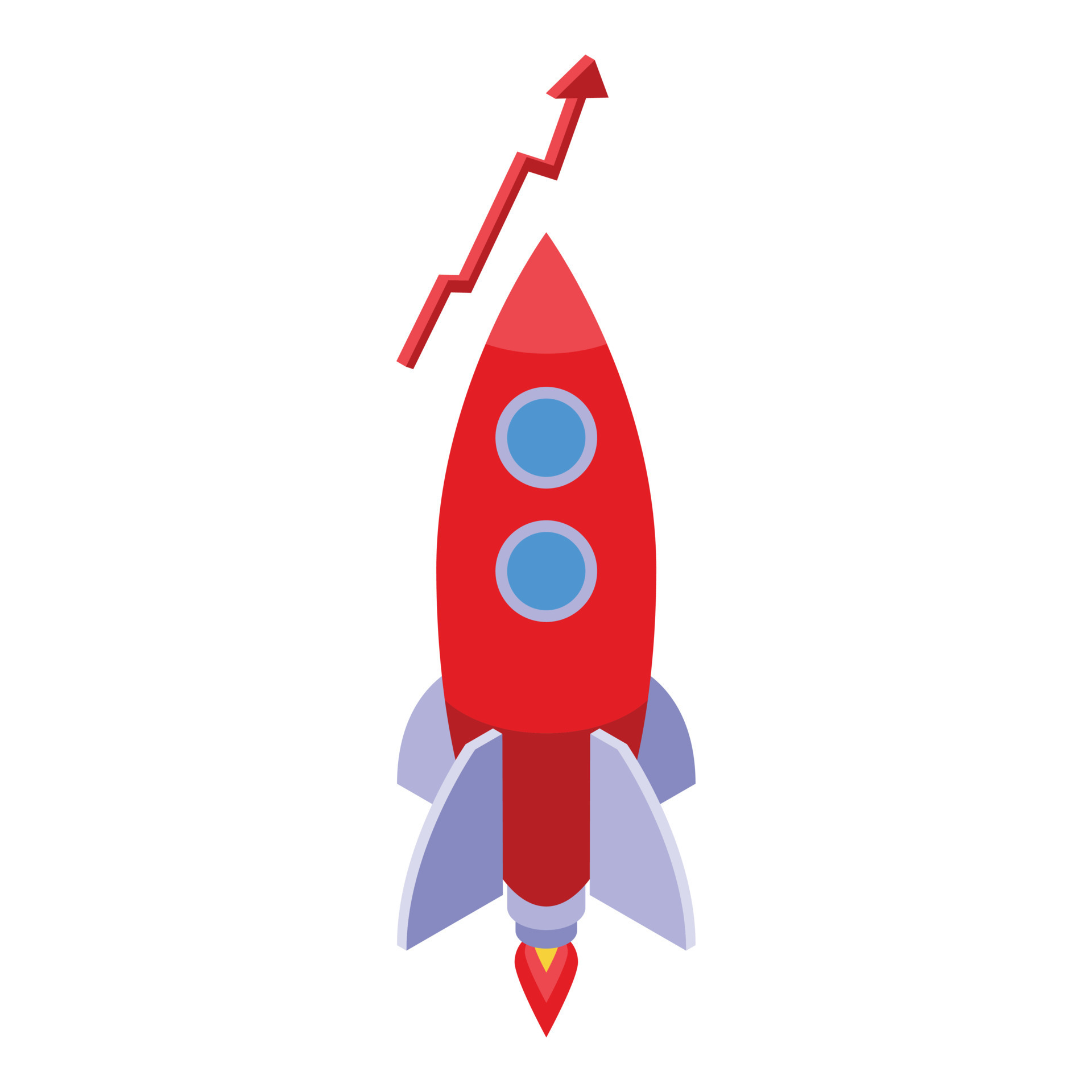 Startup rocket icon isometric vector. Cms web 14996973 Vector Art at