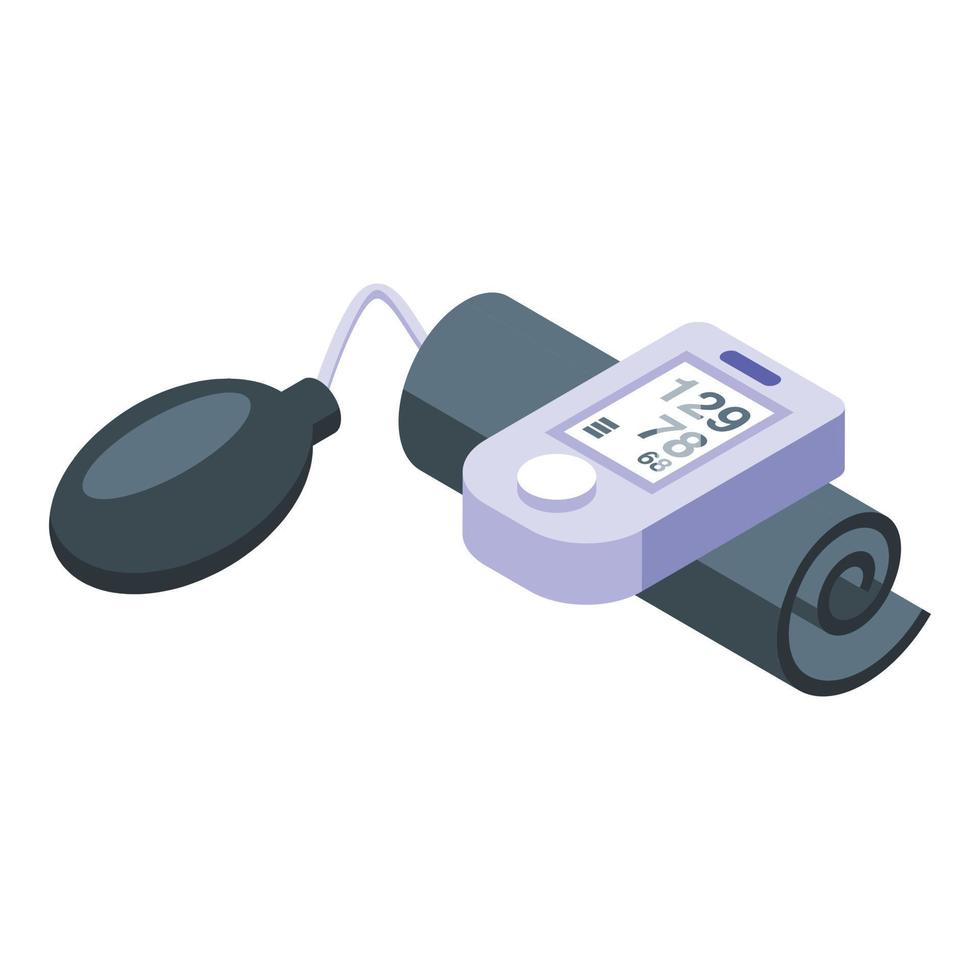 Blood presure icon isometric vector. Heart palpitation vector
