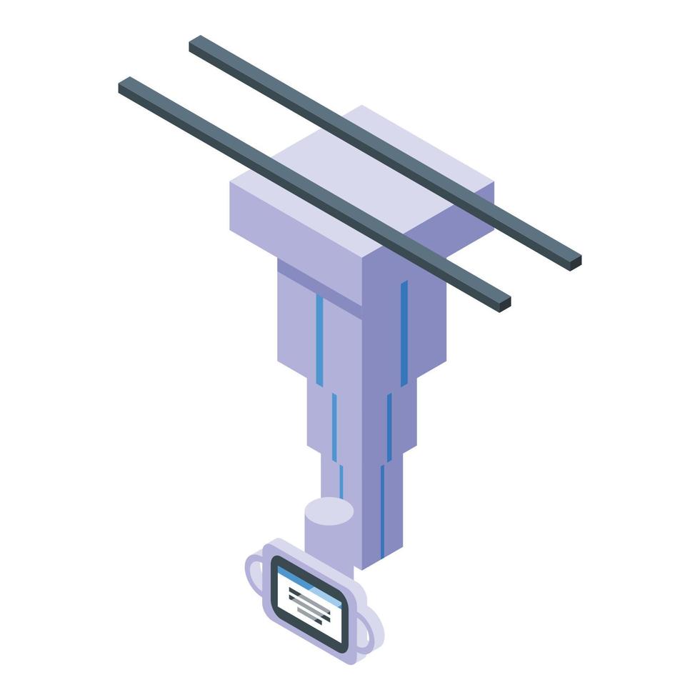 Xray film icon isometric vector. Body ray vector