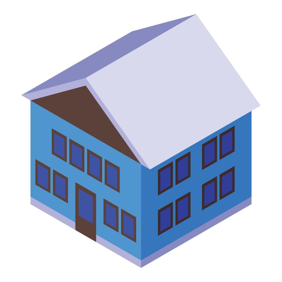 House construction icon isometric vector. Wall plaster vector