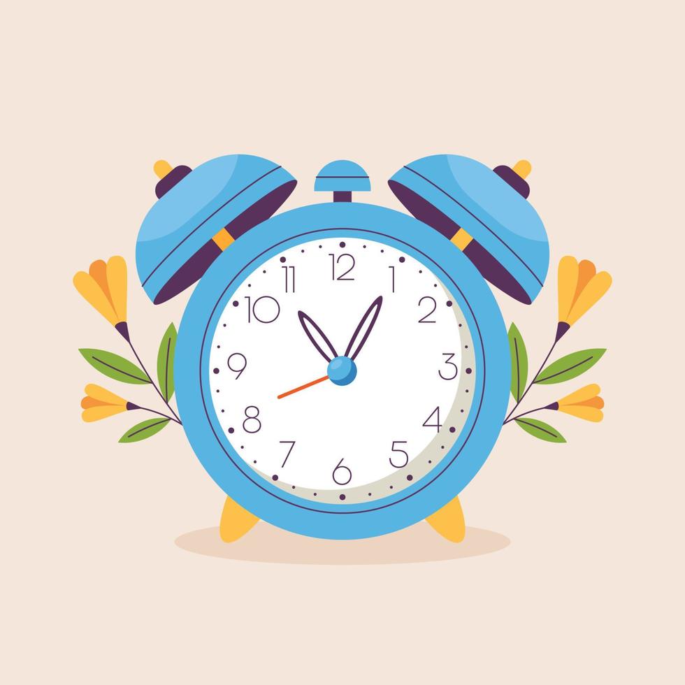 Alarm clock concept. Vector illustration