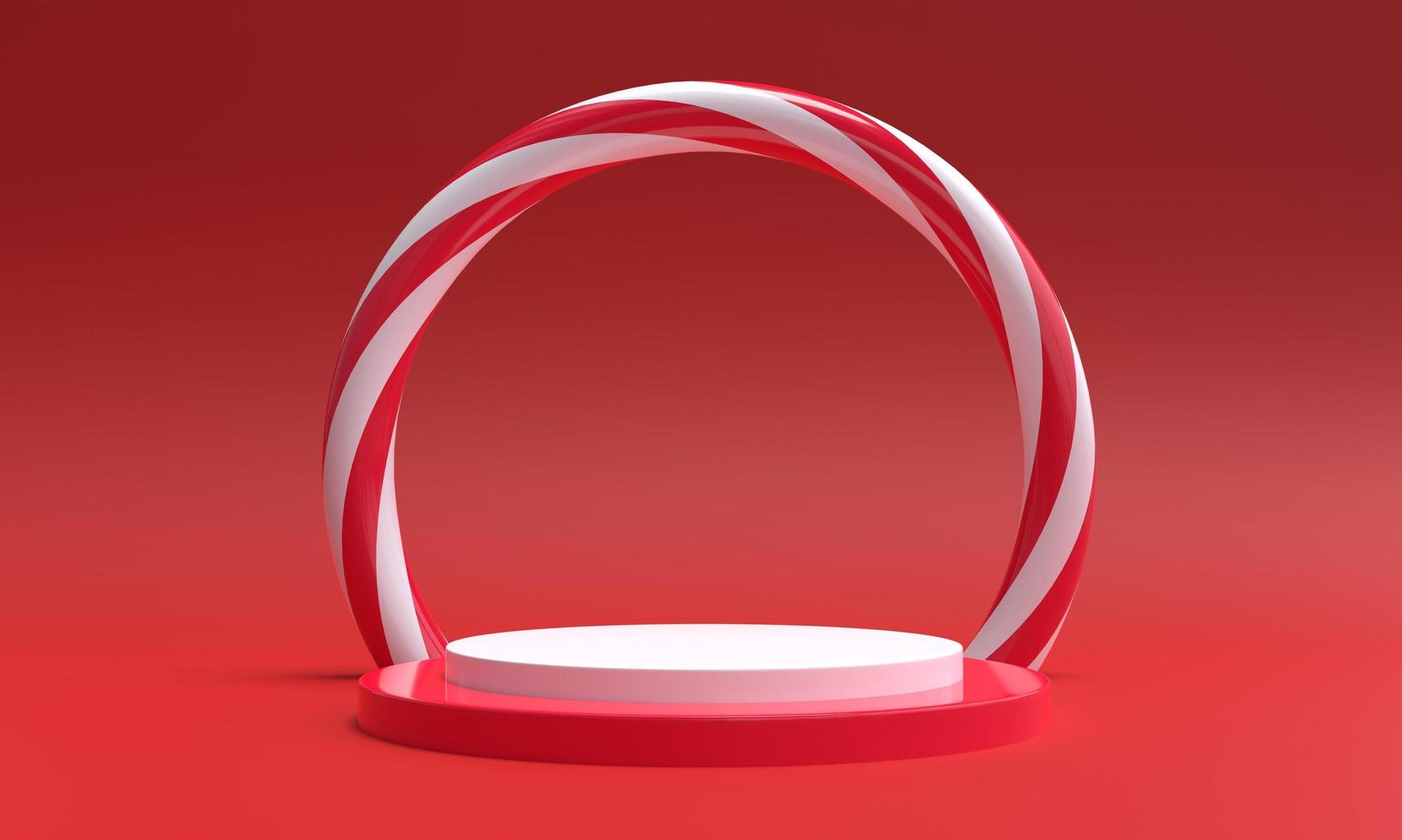 3d candy cane background. 3d rendering. photo