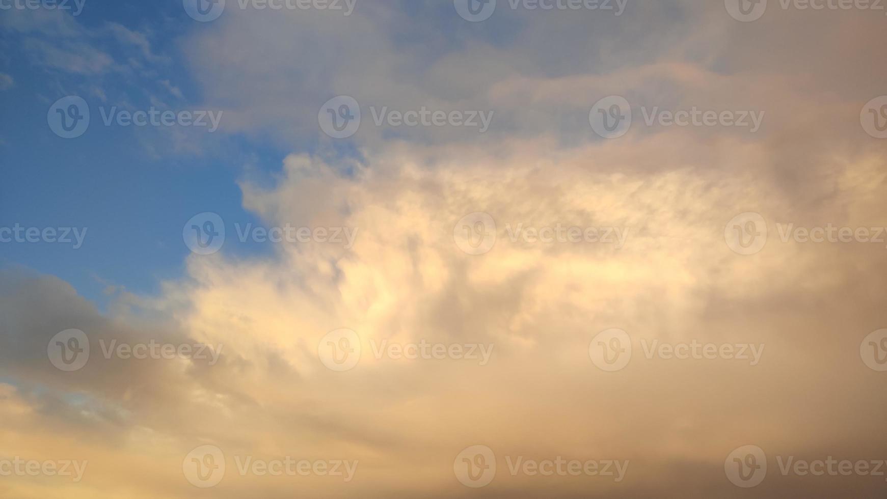 Evening sky clouds, after rain photo